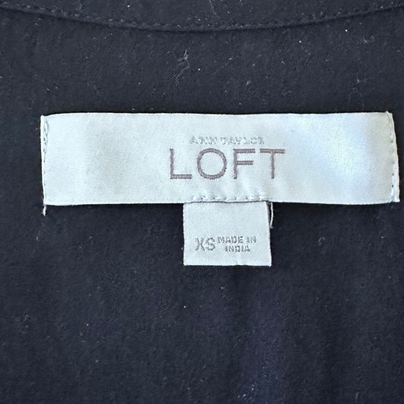 LOFT Capsleeve Summer Mini Dress with Decorative Tassels (Size XS) - Picture 7 of 10